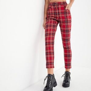 UO Plaid Tapered Pants